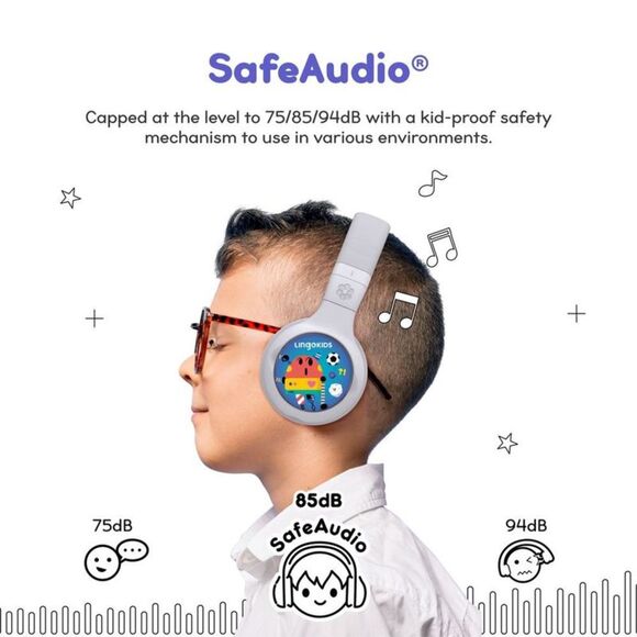 Open Box - ONANOFF -  StoryPhones, Storytelling Foldable Bluetoo Gray - Picture 3 of 4